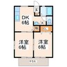 サンシティポニー 2DKの間取り