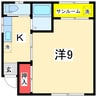 白山ホームズ 1Kの間取り