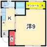 白山ホームズ 1Kの間取り