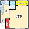 白山ホームズ 1Kの間取り