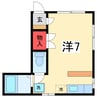 サウサリートＤ 1Rの間取り