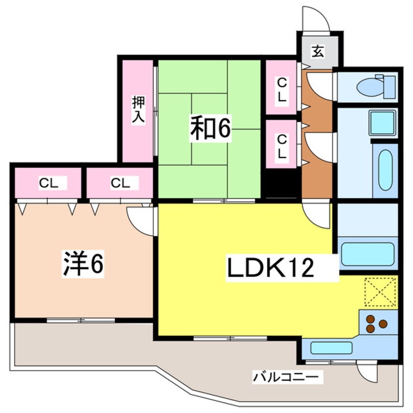 間取図 異人池ヒルズ