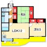 異人池ヒルズ 2LDKの間取り