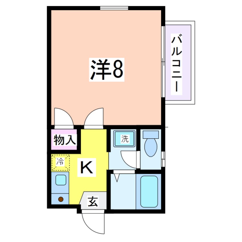 間取図 コーポ秀和Ａ