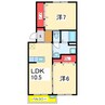 マンショングスク 2LDKの間取り