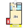 オーベルジュⅡ 1Kの間取り