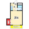 オーベルジュⅡ 1Kの間取り