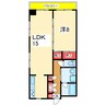 アーバンハウス西堀 1LDKの間取り