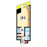 新潟ダイカンプラザ遊学館 1Rの間取り