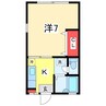 チャーリーハウス 1Kの間取り