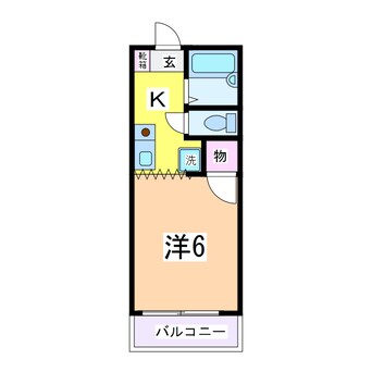 間取図 メンバーズタウン関屋Ｄ棟