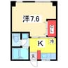 まろんハイツ 1Kの間取り