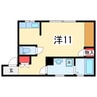 ヴェルディフクダⅠ 1Rの間取り