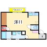ヴェルディフクダⅠ 1Rの間取り