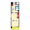 ヴィラ東中通 1Kの間取り