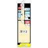 ヴィラ東中通 1Kの間取り