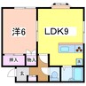 スペリオール白山浦 1LDKの間取り