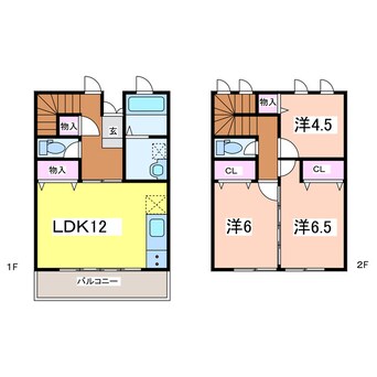 間取図 コーポアザレア関屋A