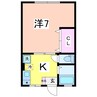 ＳＡＪＡ関屋昭和町 1Kの間取り