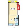 ハイツ八潮 1Kの間取り