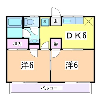 間取図 メゾンこすもすＡ