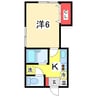 越後線/青山駅 徒歩12分 2階 築25年 1Kの間取り