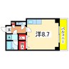 イズミサンリバー川岸 1Rの間取り