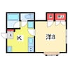 ハイツアルテミス 1Kの間取り