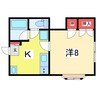 ハイツアルテミス 1Kの間取り