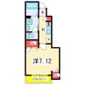 シャルマン異人池 1Kの間取り