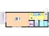 越後線/白山駅 徒歩28分 1階 築35年 1Kの間取り