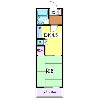 間取図 ダイアパレス万代