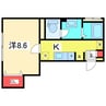ワンダフルワールド古町 1Kの間取り