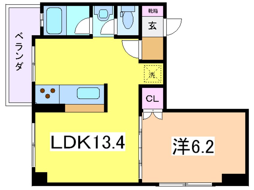 間取図 サンシャイン新飯田屋