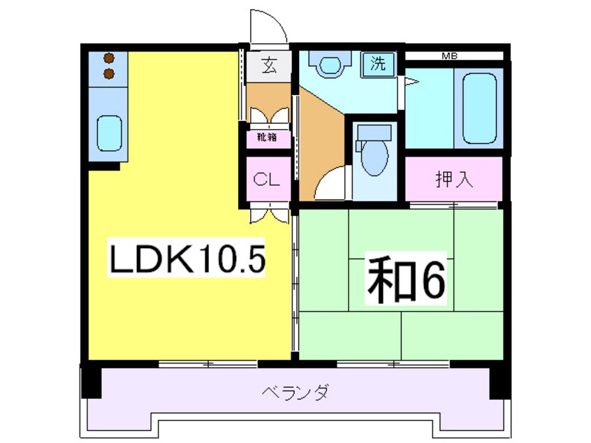 間取図 サンシャイン新飯田屋