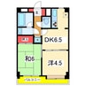 ダイアパレス本町第２ 2DKの間取り