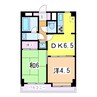 ダイアパレス本町第２ 2DKの間取り