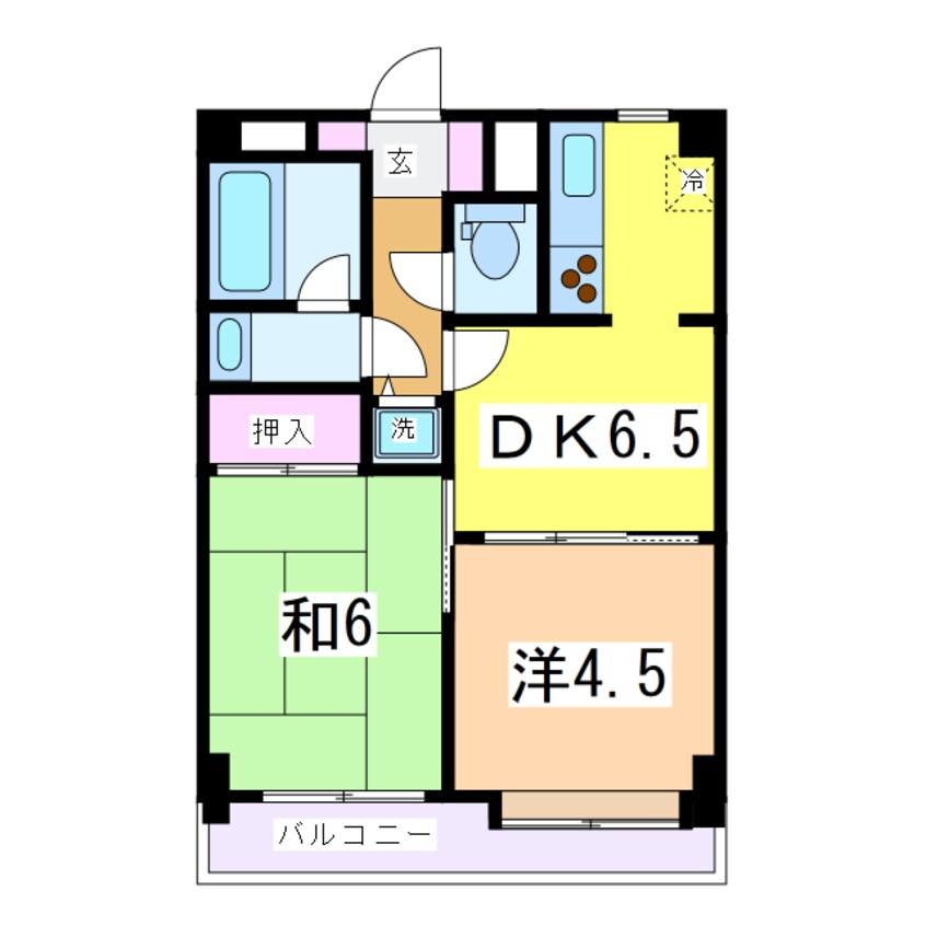 間取図 ダイアパレス本町第２