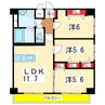 ＡＳプレミアム関屋金衛町 3LDKの間取り