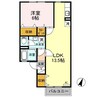 近江ロイヤルハイツ 1LDKの間取り