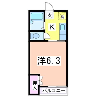 間取図 コーポユースハウス石黒