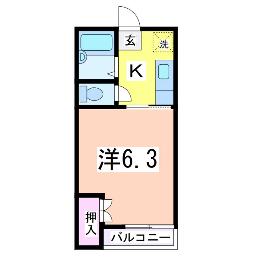 間取図 コーポユースハウス石黒