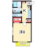 ドルフ 1Kの間取り