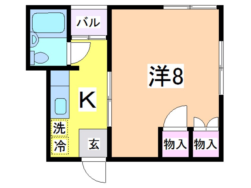 間取図 コーポ網川原