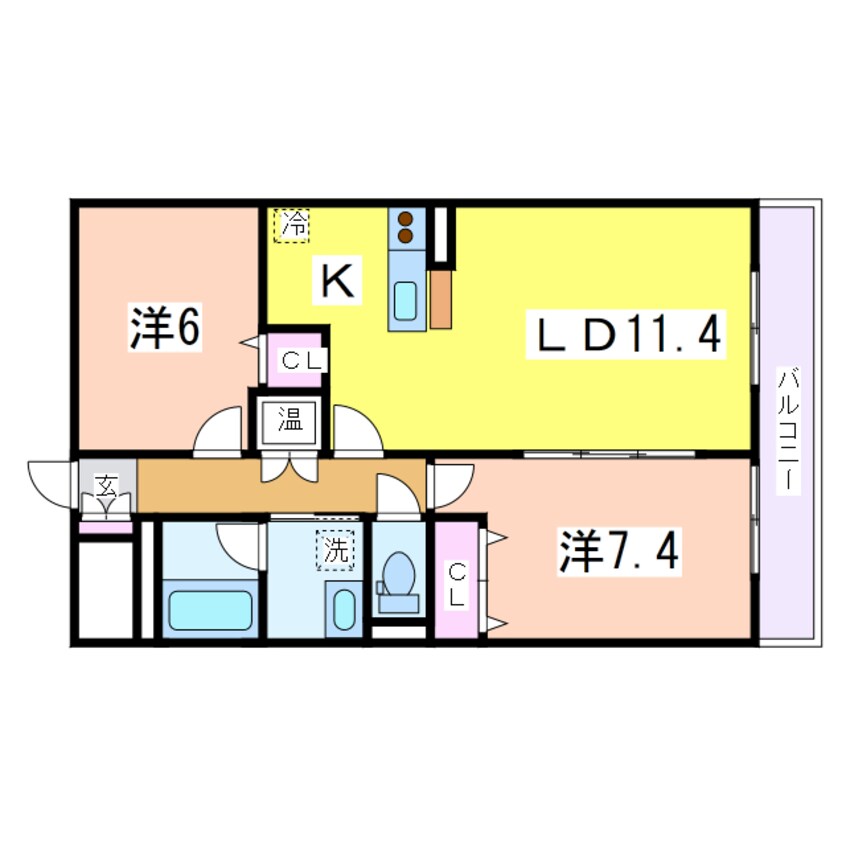 間取図 レガーロ旭町