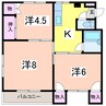 あけぼのマンション 3Kの間取り