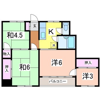 間取図 あけぼのマンション