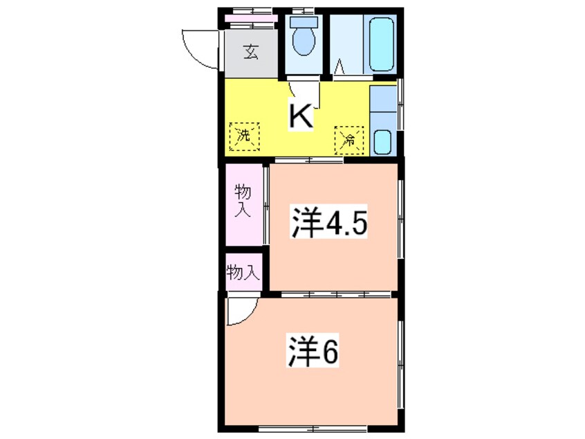 間取図 第二コーポ旭