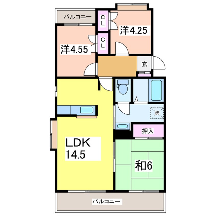 間取図 ドミシル松波町