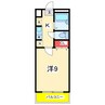 グランフォーレ浜浦 1Kの間取り